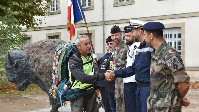 L'adjudant-chef Jean-Louis Martinez engagé dans une marche solidaire pour les militaires blessés