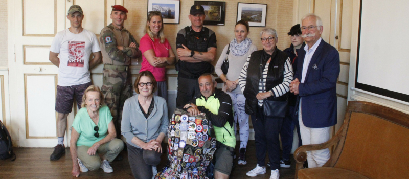 Jean-Louis Martinez, le vétéran qui marche pour les militaires blessés, fait une halte à Miélan