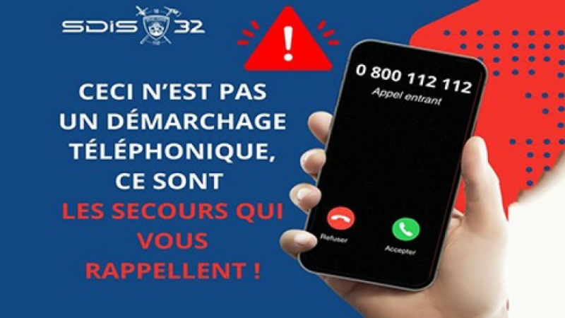 0800 112 112 ! les services de secours vous rappellent