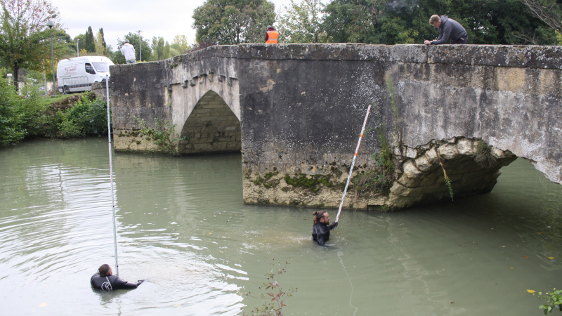 Vieux Pont de Pavie ...Galère annoncée