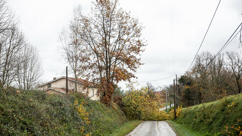 Tempête Kirk: 3 routes départementales fermées dans le Gers
