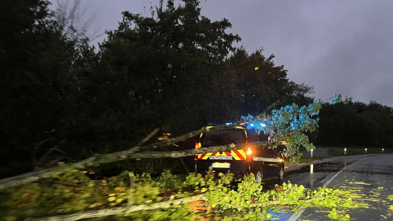Tempête Kirk: 5 routes départementales fermées dans le Gers