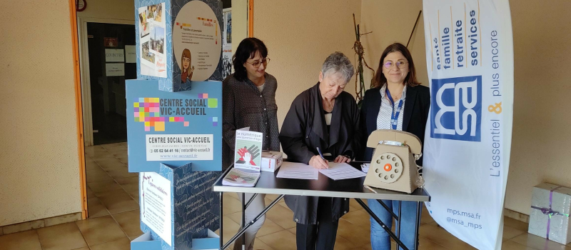 Vic Accueil et la MSA signent une convention de partenariat