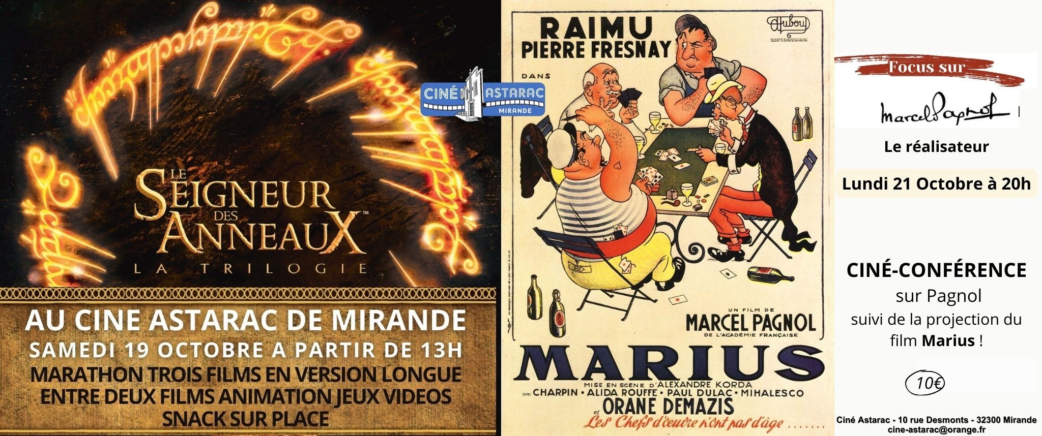 Pagnol et Jackson : Deux Trilogies Ciné incontournables !