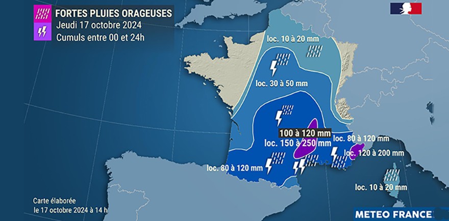 capture écran Météo France