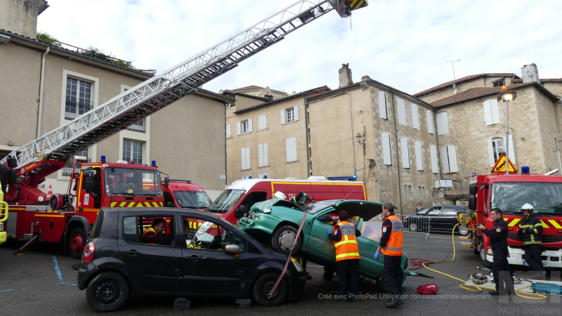 Les pompiers en pleine action
