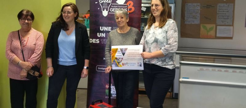 Budget Participatif Gersois : inauguration de la batterie électrique à Vic Accueil