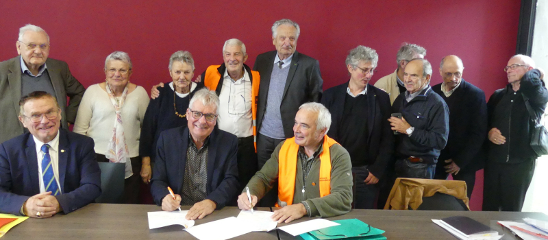 La signature de L'AMOMA avec la Banque Alimentaire du Gers