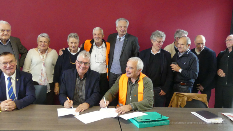 La signature de L'AMOMA avec la Banque Alimentaire du Gers