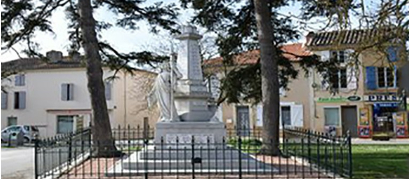 Commémoration de l'Armistice de 1918 le lundi 11 novembre à Saint-Clar .