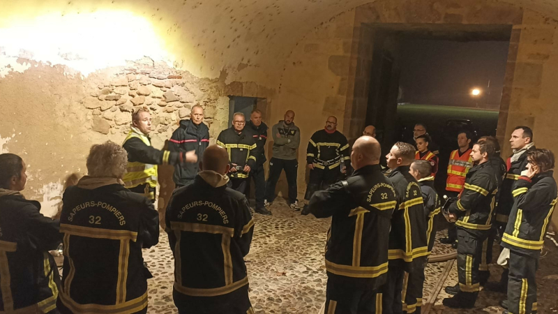 Une manœuvre inter-centres au château de l'isle-de-noé