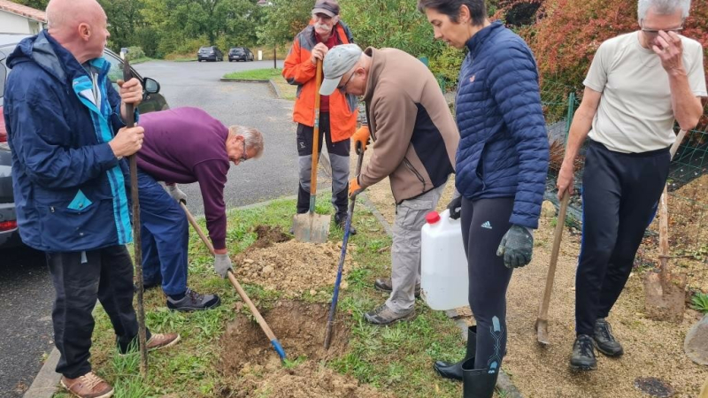 Sélectionné au Budget Participatif Gersois le projet de l'ASPAD, plantations d'arbres adaptés au changement climatique a été bien amorcé