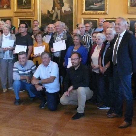 Les lauréats de " La journée des jardins" accueillis salle des illustres