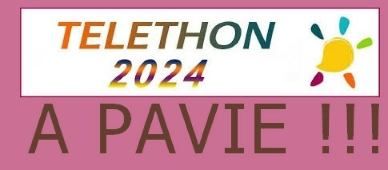 Pavie sur son Téléthon