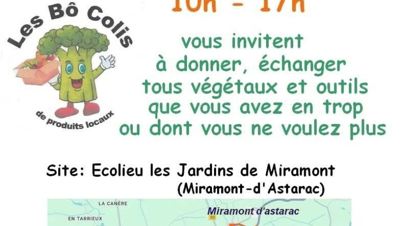 Troc Vert d’Automne gratuit des Bô Colis une gratiferia version plantes