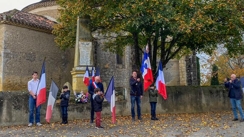Commémoration du 11novembre à Termes d'Armagnac