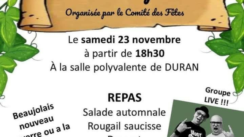 La rituelle soirée d'automne proposée par le Comité des fêtes