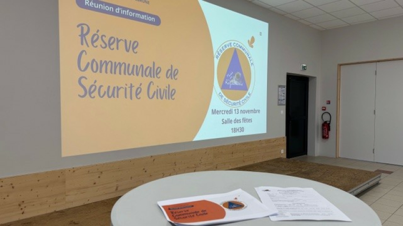 La municipalité a créé la réserve communale de sécurité civile