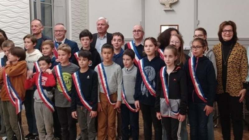 Investiture et 1ière action à la collecte de la Banque Alimentaire