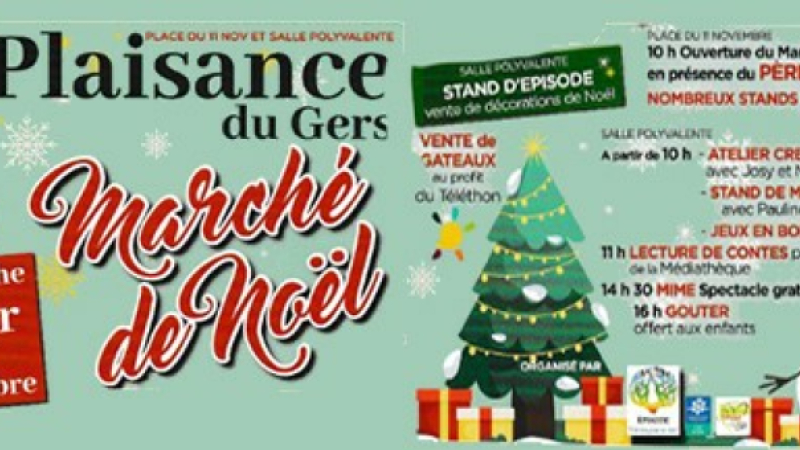 Un grand marché de Noël