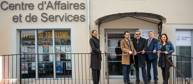 Riscle: inauguration du Centre d'affaires et de services «Hôtel Caupenne»