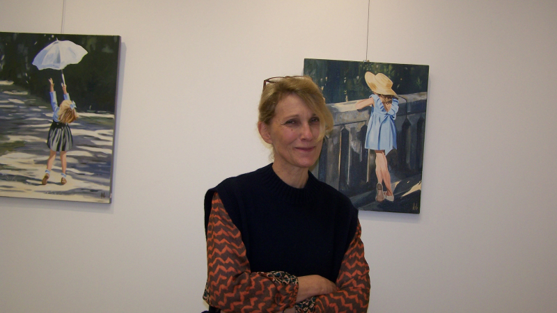 Une ode à l'enfance présentée par l'artiste peintre Anne-Sophie de Galard, à la galerie " L'Arcade" de Saint-Clar.
