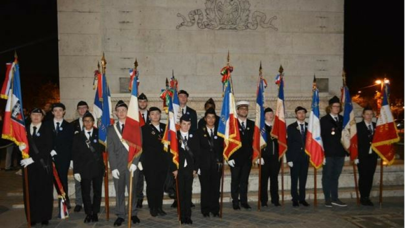 Le jeune porte-drapeau, Bastien Caubet, était invité à Paris pour la cérémonie du 11 novembre