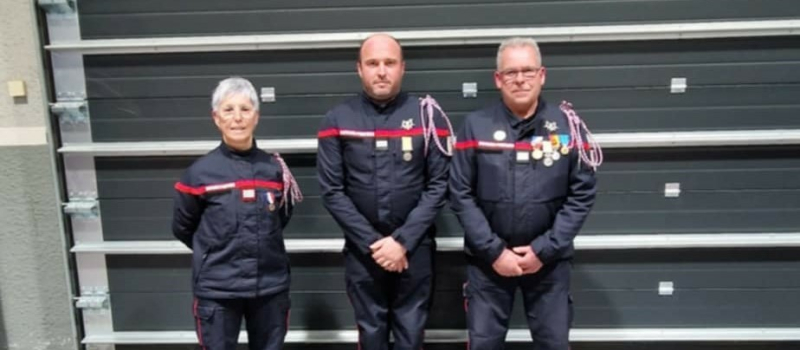 Trois pompiers de Miélan décorés