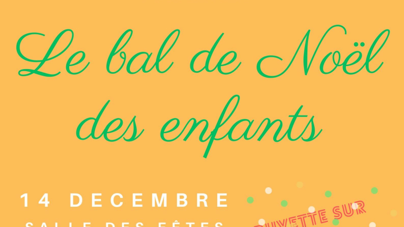 Samedi 14 décembre, de 11h à 12h, à la salle des fêtes
