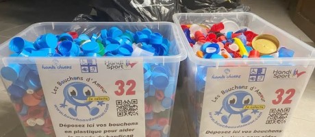 70 kg de bouchons plastiques collectés lors du vide-grenier