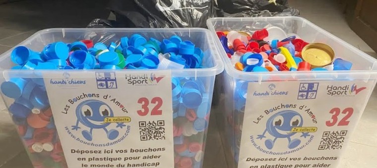 70 kg de bouchons plastiques collectés lors du vide-grenier