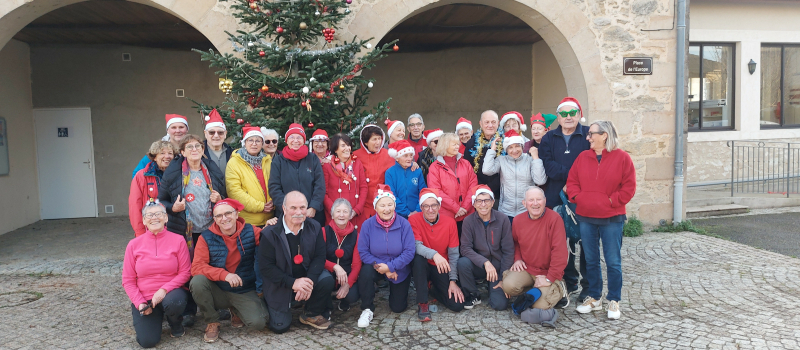 Dernière marche de l'année aux couleurs de Noël pour la gymnastique volontaire vicoise !