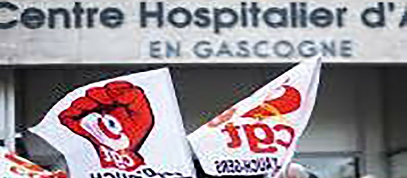 Nouveau préavis de grève aux Urgences du  Centre  hospitalier Auch Gascogne à compter du 27 déc 00h00