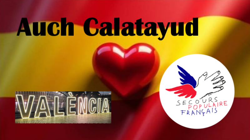 Auch-Calatayud 2237,50€ pour les sinistrés de Valence