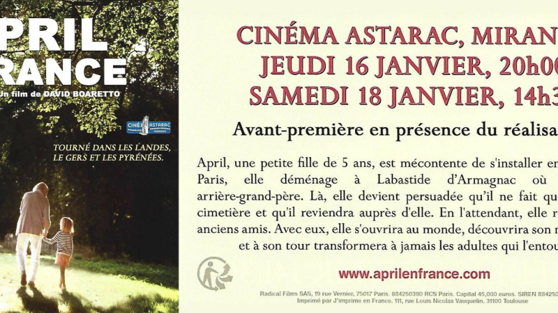 Avant-première d'« April en France » à Mirande