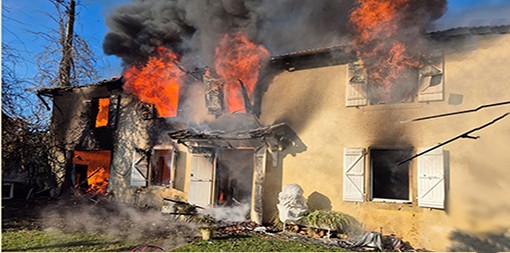 incendie viozan ©SDIS32