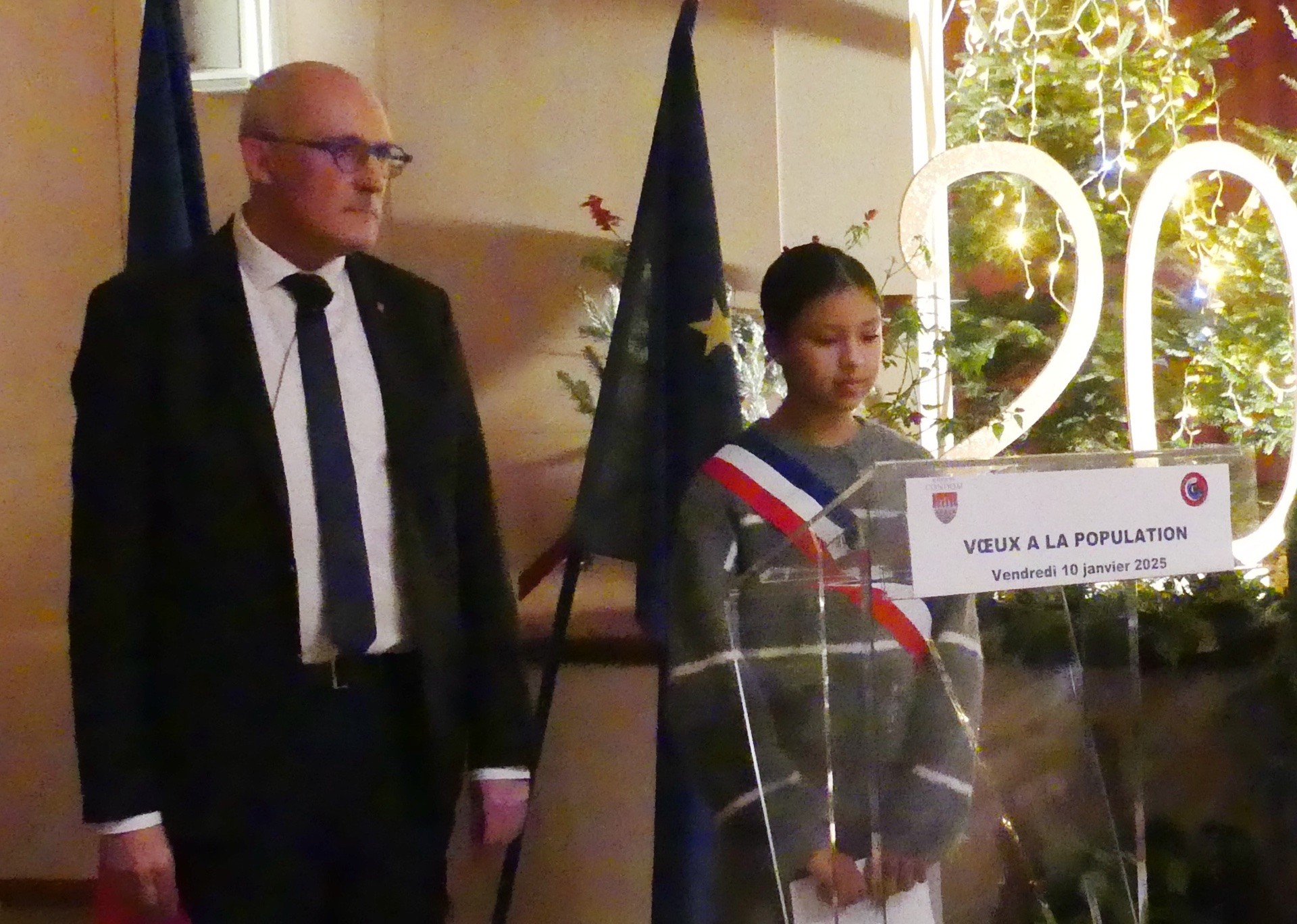 Le maire et la maire junior