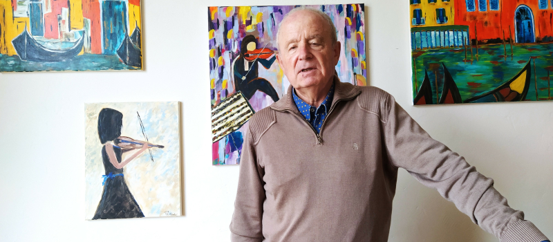 Superbe expo pour Philippe Abadie qui a accepté de franchir le pas