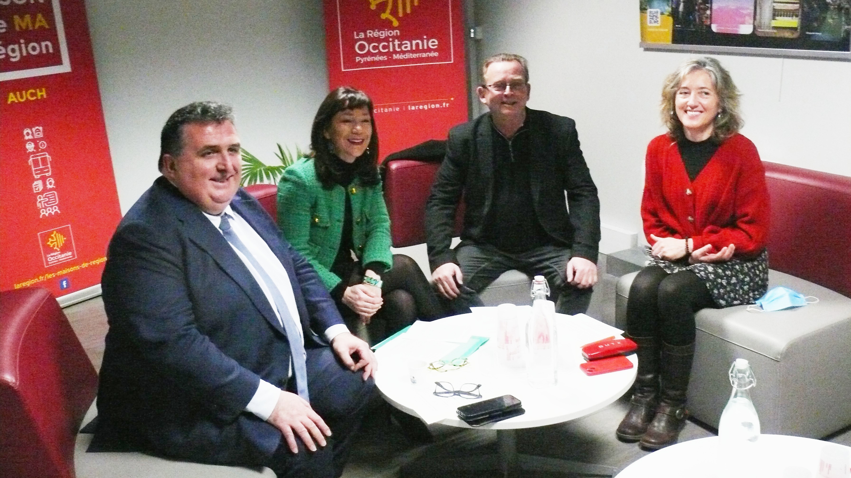 David Taupiac, Muriel Abadie, Eric Cadoré et Séverine Carchon lors de la conférence de presse.