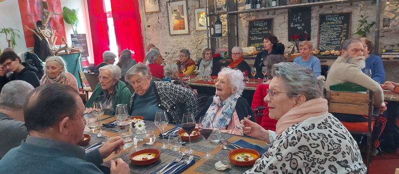 Une sortie au restaurant très appréciée par les résidents de l'EHPAD de l'hôpital !