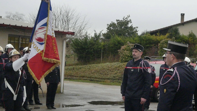 Passation de commandement au CIS Saint-Puy