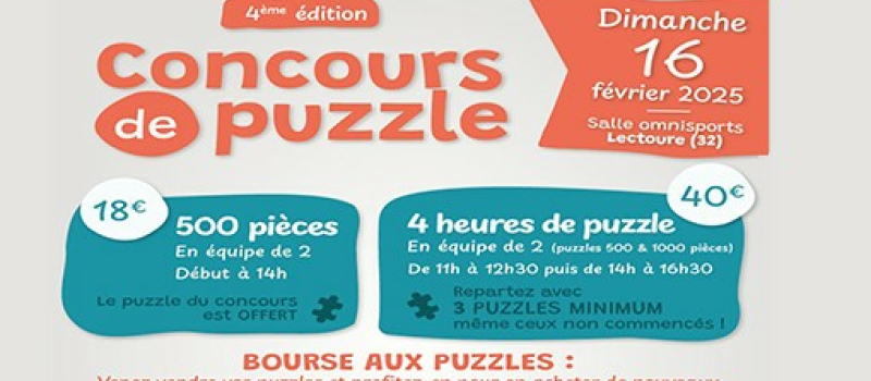 Le concours de puzzle2025 arrive