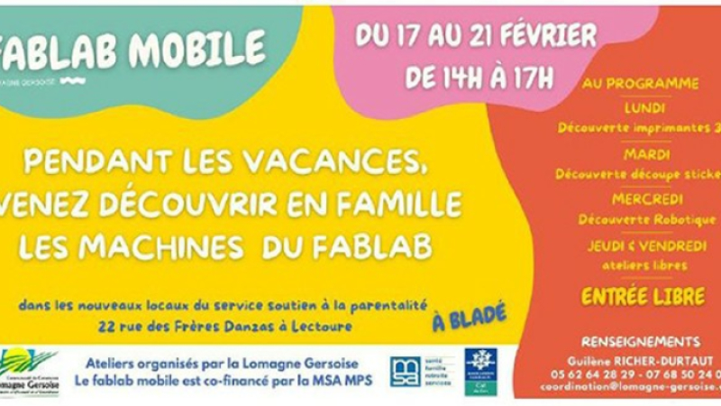 Fablab mobile du 17 au 21 février 2025