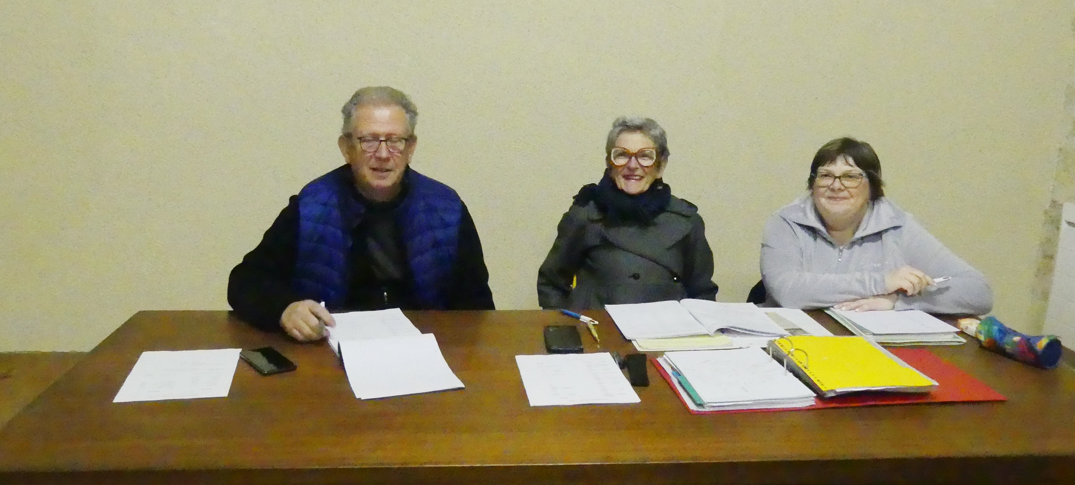 Daniel Pokusa, Francette Puginet et Claudine Level