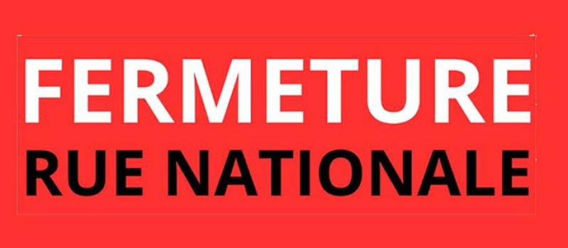 Fermeture de la Rue Nationale pour le Leitoral Trail