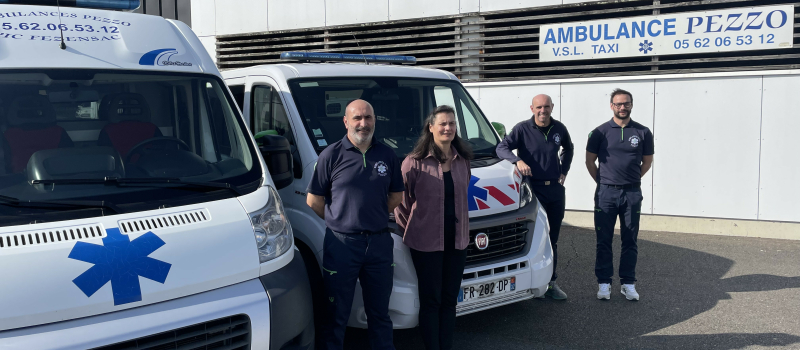 Les ambulances taxis Pezzo deviennent les ambulances taxis des arènes
