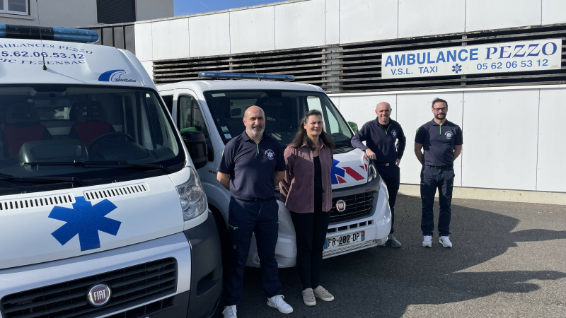 Les ambulances taxis Pezzo deviennent les ambulances taxis des arènes