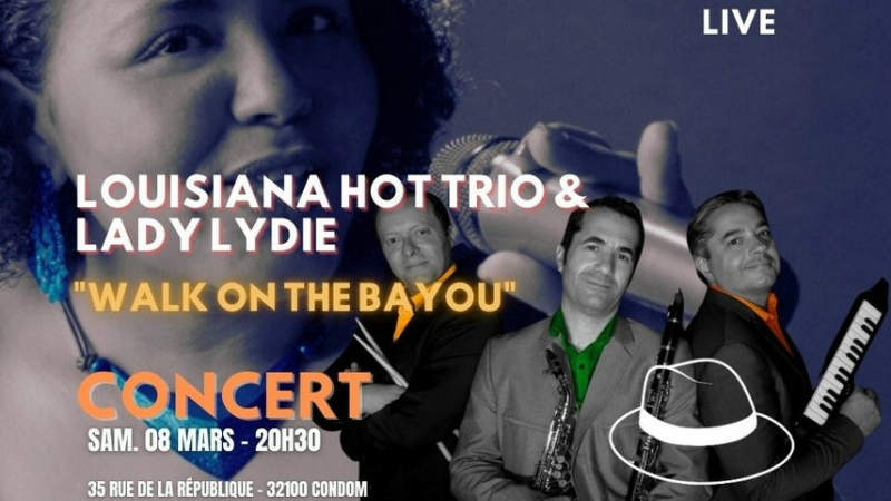 Louisiana Hot Trio & Lady Lydie en concert