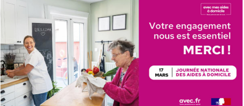 Le 17 mars 2025 aura lieu la 3e journée nationale des aides à domicile