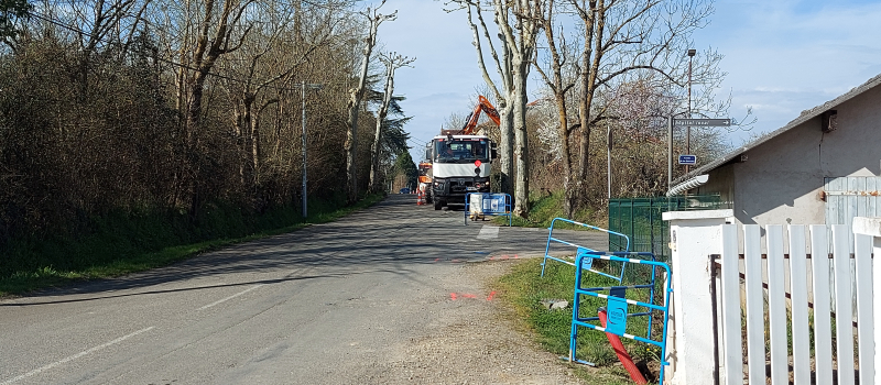Travaux route d'Eauze : fermeture d'une portion de la route